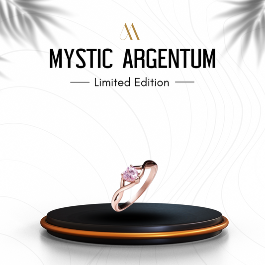 Rose Gold Pink Heart Ring