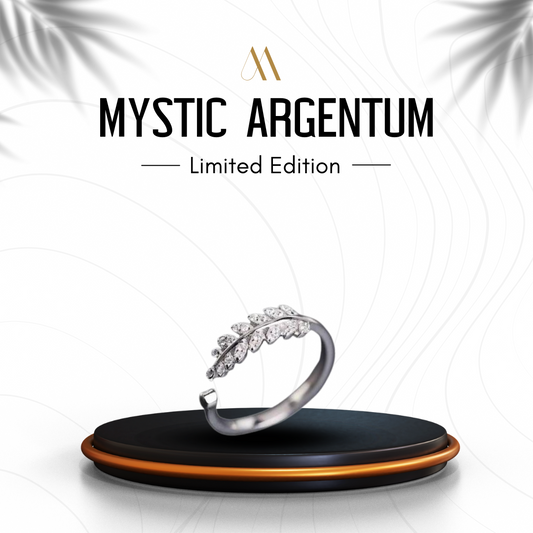 Mystic Argentum Leaf Ring