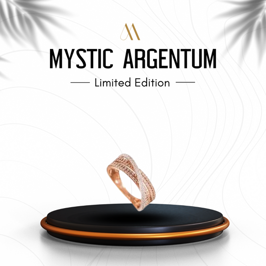 Rose Gold Blossom Pave Ring