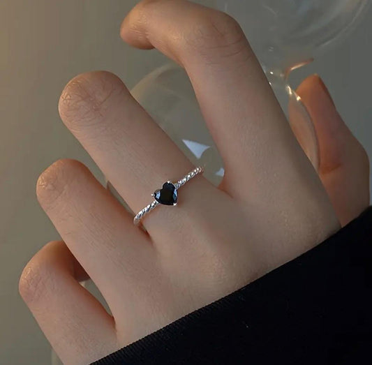 Zirconia Heart Ring