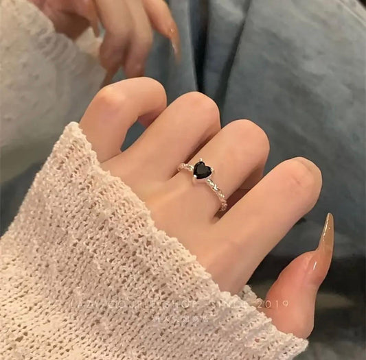 Zirconia Heart Ring